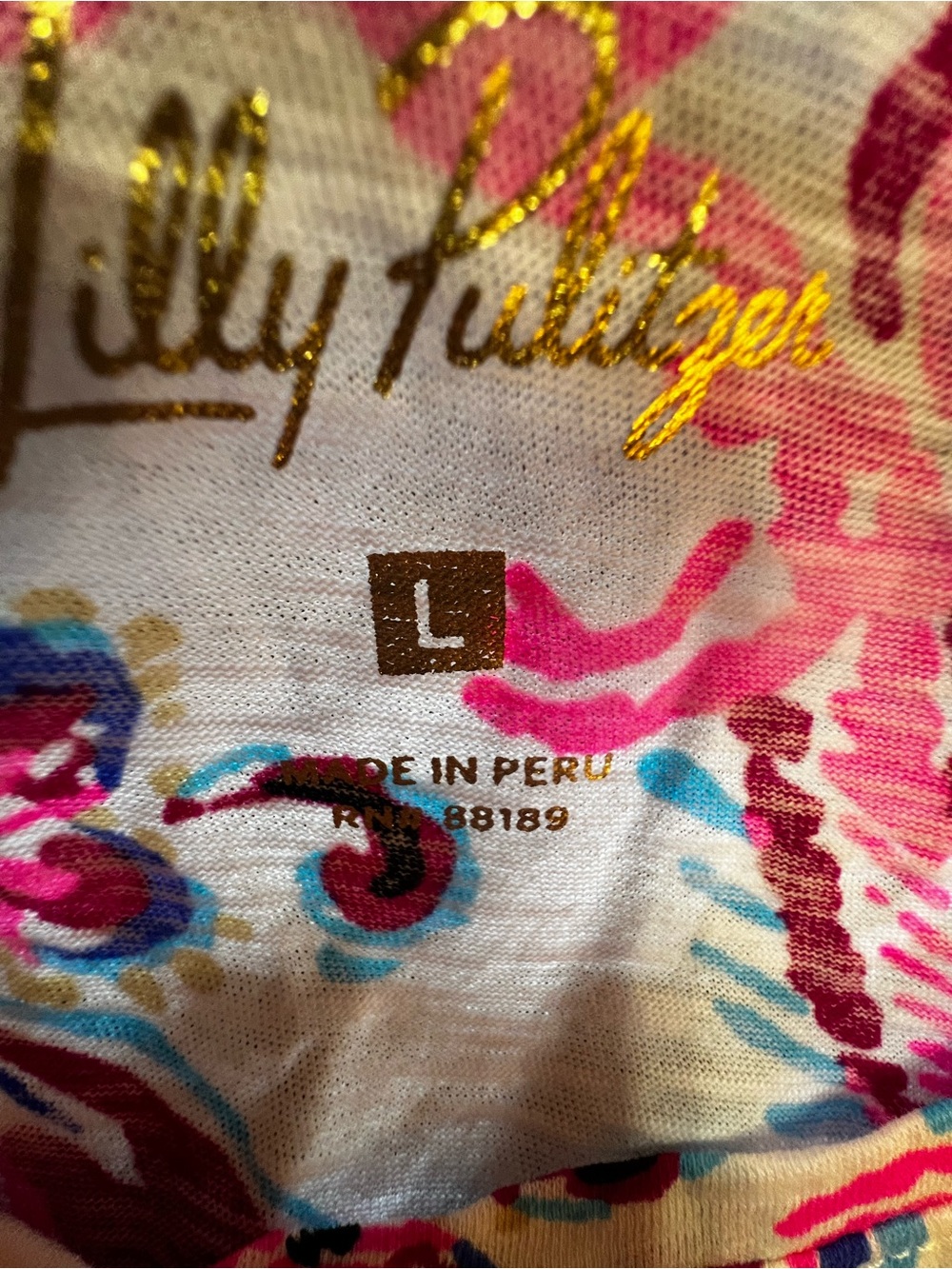 Lilly Pulitzer Pink & Turquoise Paisley Short-Sleeve Top - Picture 12 of 14